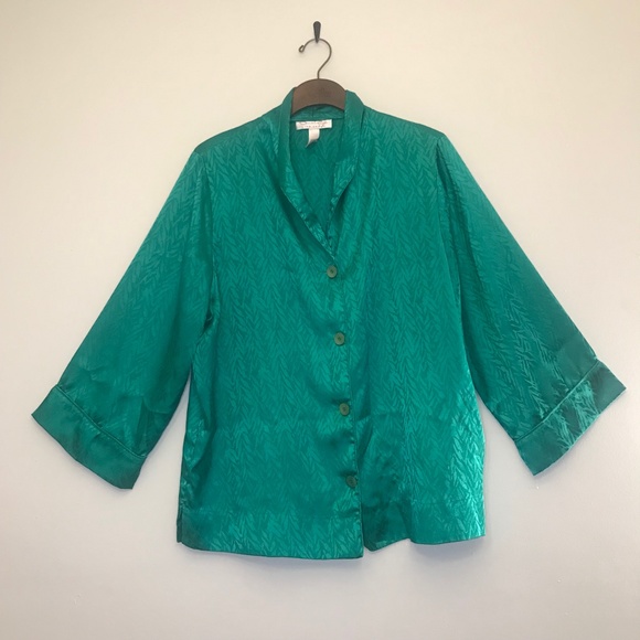 OSCAR DE LA RENTA Green Top - Picture 3 of 8